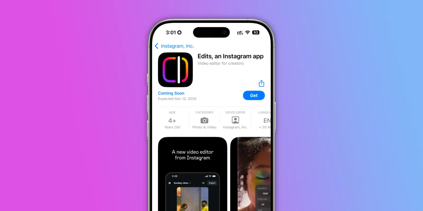 برنامه ادیت اینستاگرام