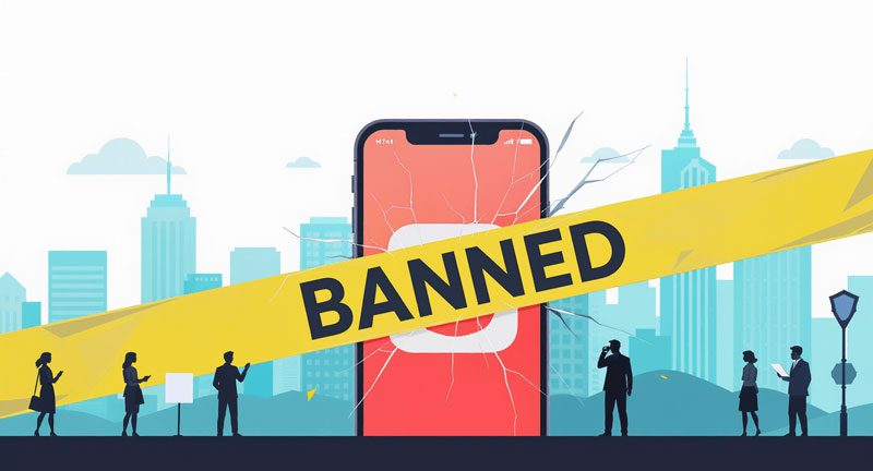 بن شدن اکانت اینستاگرام